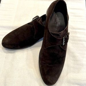 Men’s Cole Haan classic buckle suede brown shoes, size 12. Absolutely beautiful.